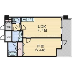 サムティ中之島公園南の物件間取画像